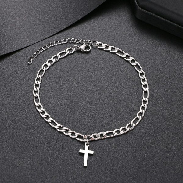 Bracelet en croix avec finition brillante et moderne
