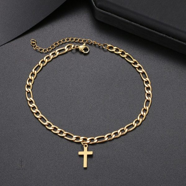 Élégance sobre du Bracelet Croix, parfait pour toutes occasions