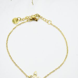 Bracelet doré en croix Divine, élégant et raffiné