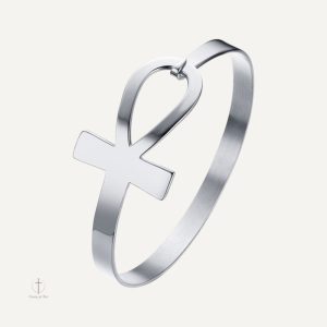 Bracelet en croix avec motif Ankh traditionnel