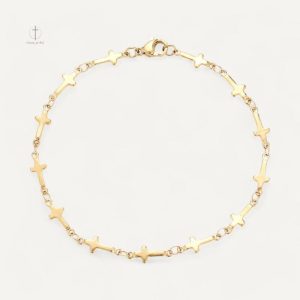 Bracelet Croix Acier Inoxydable élégant et moderne