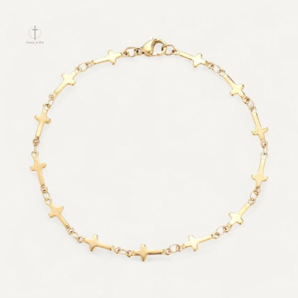 bracelet-croix-en-acier-inoxydable-1 Bracelet Croix Acier Inoxydable élégant et moderne