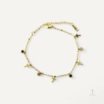 Bracelet Croix Foi et Éclat en métal brillant