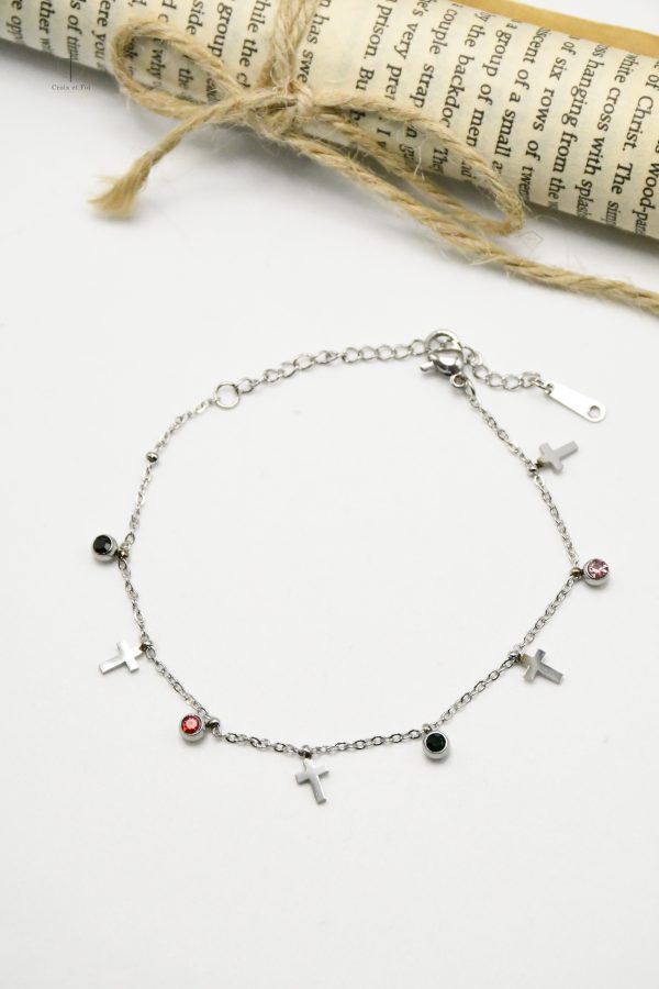 Bracelet spirituel Croix, symbole de dévotion