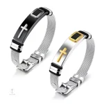 Bijou croix pour homme, accessoire tendance
