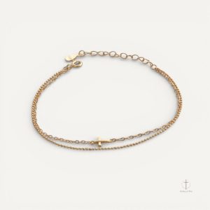 Bracelet Croix Lueur de Foi élégant et spirituel