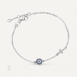 Bracelet Croix avec symbole du Mauvais Oeil