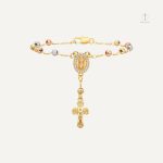 Bracelet Croix Médaille Vierge en couleurs variées
