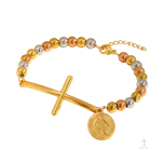 Bijou en or avec croix, parfait pour la dévotion