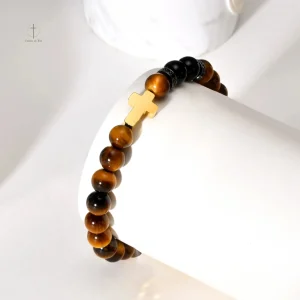 Accessoire tendance : Bracelet Croix Dorée
