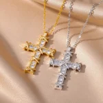 Bijoux Croix en chaîne, accessoire tendance et symbolique