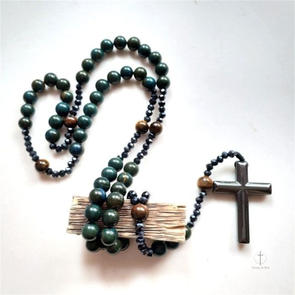 Accessoire spirituel raffiné pour homme, chapelet de luxe