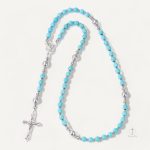 Perles de chapelet avec détails en argent