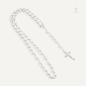 Chapelet en Pierre Blanche, accessoire spirituel élégant
