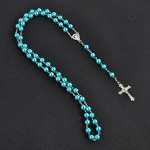 Chapelet coloré avec perles de turquoise éclatantes