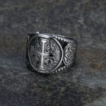 Bague Croix avec motif de la Croix de Jérusalem