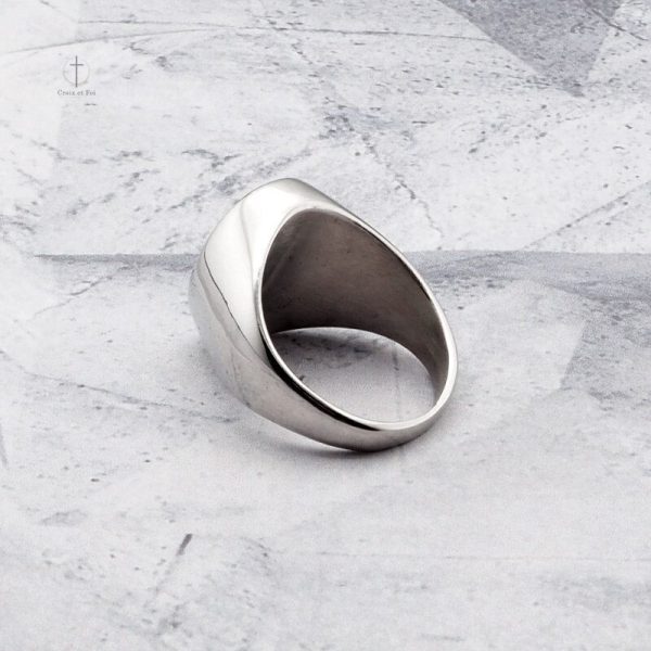 Bague en argent, design Croix de Lorraine