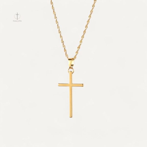 Collier Croix Acier Inoxydable élégant et durable