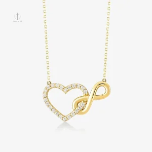 Collier Amour Infini en forme de cœur