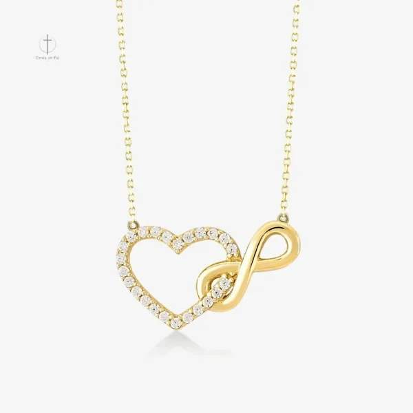 collier-croix-amour-infini-1 Collier Amour Infini en forme de cœur