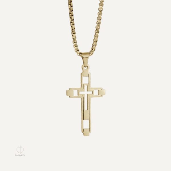 Collier Croix Baroque en design élégant