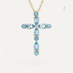 Collier Croix Céleste en acier inoxydable