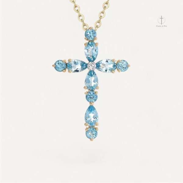 Collier Croix Céleste en acier inoxydable