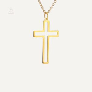 Collier Croix Chrétien Homme en acier inoxydable