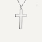 Bijou religieux homme avec croix en métal