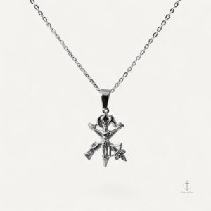 Accessoire religieux Croix Christ en pendentif