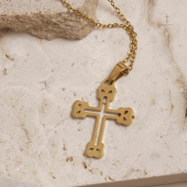 Collier inspirant de la lueur chrétienne unique