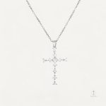 Collier Femme, Croix élégante avec Cristal