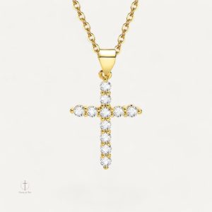 Collier Croix Cristal