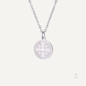 Accessoire religieux : collier Croix de Jérusalem