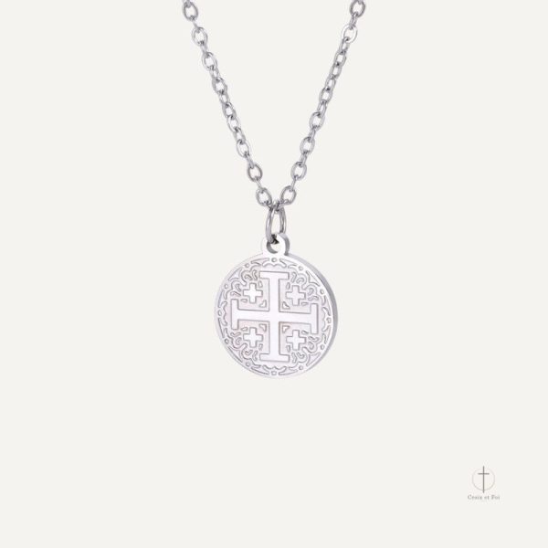 Accessoire religieux : collier Croix de Jérusalem