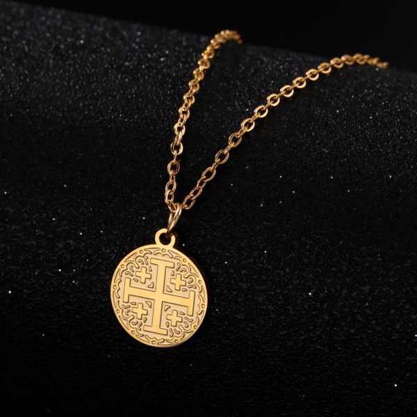 Collier Croix de Jérusalem, design unique