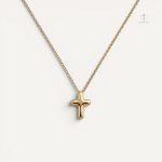 Collier Croix Dorée Chic