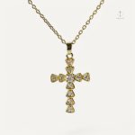 Collier Croix Éclat avec cristaux scintillants