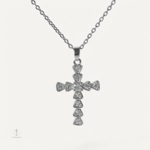 Accessoire raffiné Croix avec éclat de cristaux