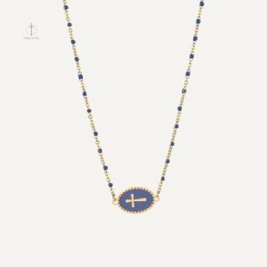 Collier Croix Élégance Céleste en métal raffiné