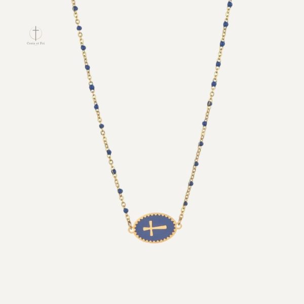 Collier Croix Élégance Céleste en métal raffiné