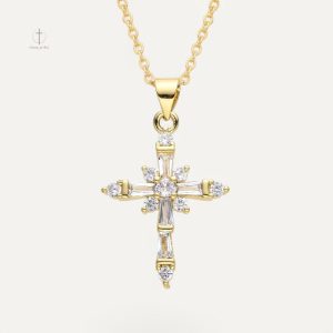 Collier Croix Élégance Dorée en métal doré