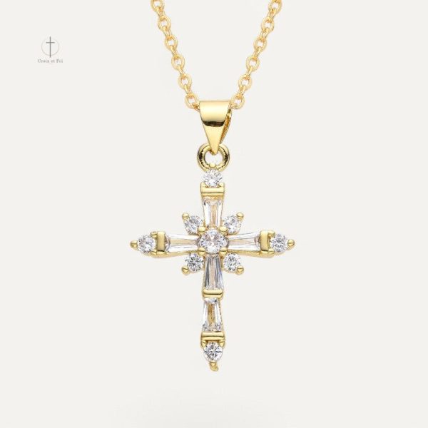 Collier Croix Élégance Dorée en métal doré