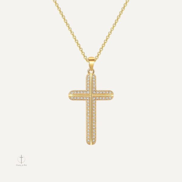 collier-croix-femme-1 Collier croix femme en acier inoxydable élégant
