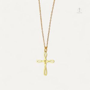 Collier Croix Ajourée Femme