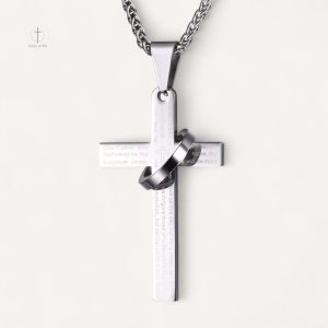 Collier élégant croix, design moderne et unique