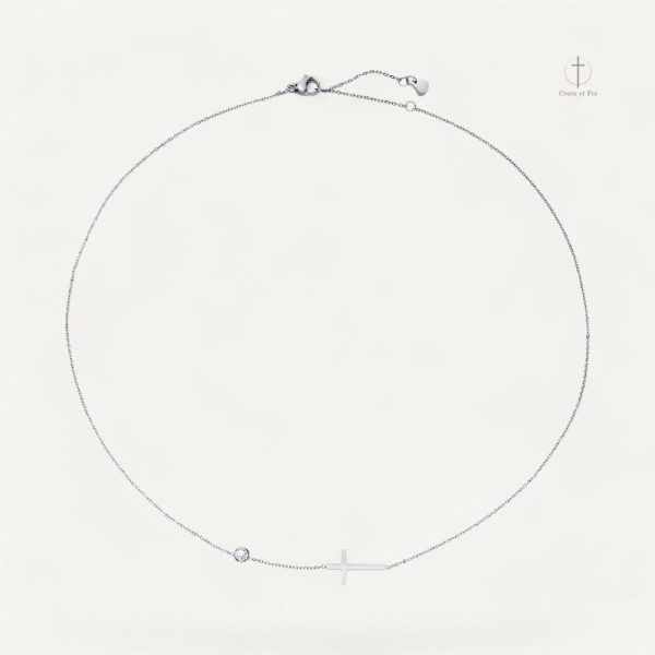 Accessoire religieux : Collier avec croix horizontale