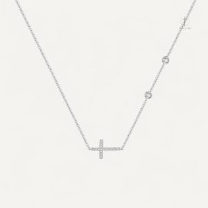 Bijou Croix Horizontale en Argent