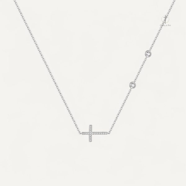 Bijou Croix Horizontale en Argent