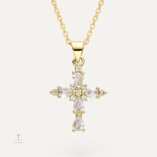 collier-croix-lumiere-pure-1 Collier Croix Lumière Pure en design élégant et épuré